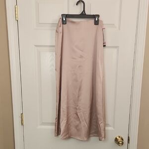 French Connection Pink A-Line Maxi Skirt Resort Wear